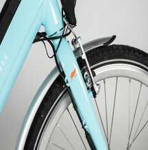 Load image into Gallery viewer, Emu Step Through Electric Bike in Blue with Battery, 2020 Model