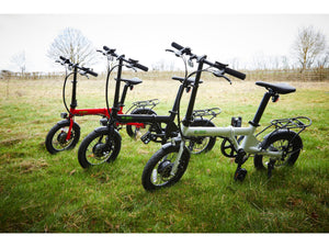 Folding Electric Bike e-go Lite 250w 36v Motor Range of up to 32miles - White