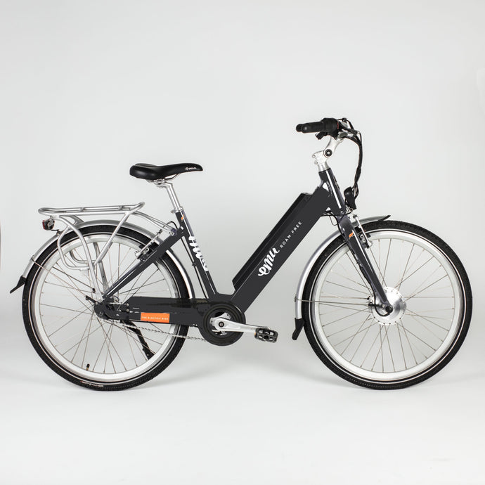 Emu Step Through Electric Bike in Grey with Battery, 2020 Model