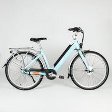 Load image into Gallery viewer, Emu Step Through Electric Bike in Blue with Battery, 2020 Model