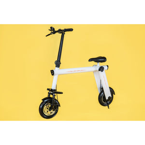 Electric Mini Bike Joyor Mbike, 500W, 18.5 mph, Distance 24.8 - 31 miles - White