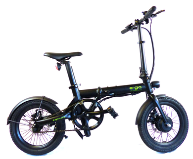 Black e-go folding electric bike