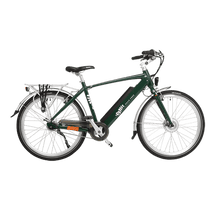 Load image into Gallery viewer, Emu Crossbar Electric Bike in Racing Green with Battery, 2020 Model