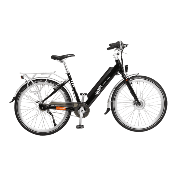 Emu Step Through Electric Bike in Black with Battery – 2020 Model